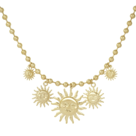 KETTING ZONNESTRAALTJE - GOUD