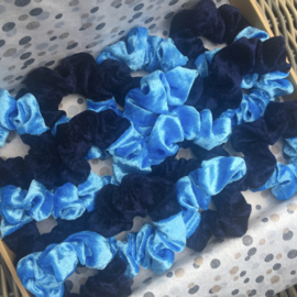 Team scrunchie Lichtblauw/Donkerblauw