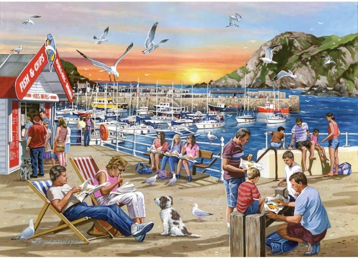 House of Puzzles - Days at the Dock - 4x500:stukjes
