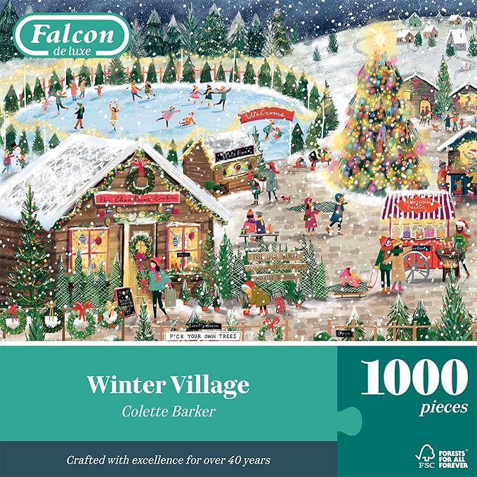 Falcon de Luxe 515 - Winter Village - 1000 stukjes