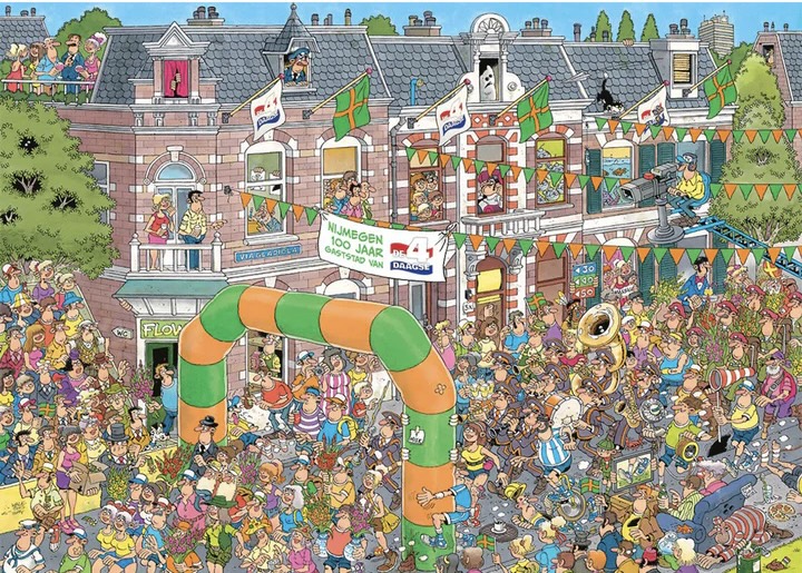 Jan van Haasteren - 100 Jaar Nijmeegse Vierdaagse - 1000 stukjes