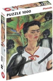 Piatnik Frida Kahlo - Self Portrait with Monkeys - 1000 stukjes
