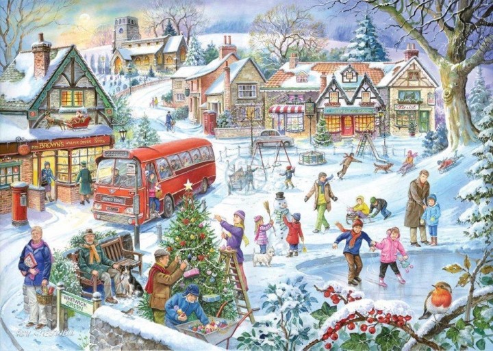 House of Puzzles - Seasons on the Green - 4x500 stukjes
