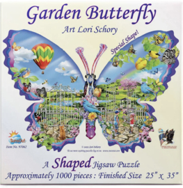 SunsOut 97062 - Garden Butterfly - 1000 stukjes  Vormpuzzel