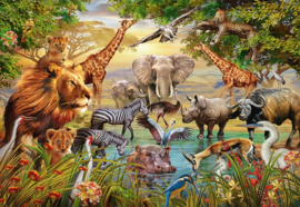 Ravensburger - Majestic Watering Hole - 500 stukjes