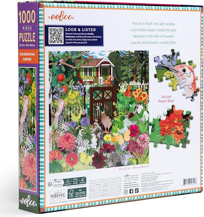 eeBoo - Scandinavian Garden - 1000 stukjes