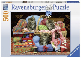 Ravensburger - Wollige Katjes - 500 stukjes