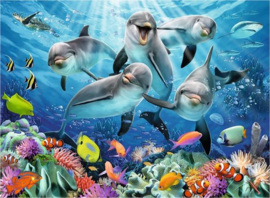 Ravensburger - Dolfijnen in het Koraalrif -  500 stukjes