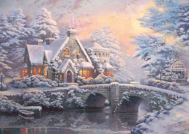 Thomas Kinkade - Lamplight Manour/Winter in Lamplight Manour - 2x1000 stukjes