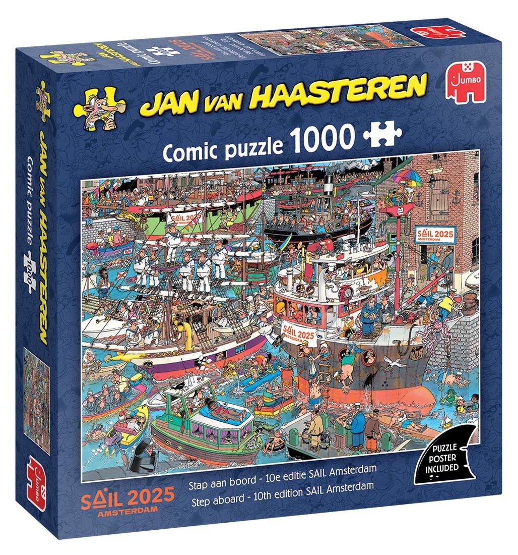 Jan van Haasteren - Stap Aan Boord 10e Editie SAIL Amsterdam - 1000 stukjes