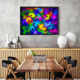 Enjoy 1964 - Abstract Neon Feathers - 1000 stukjes