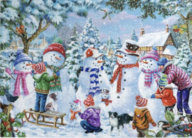 House of Puzzles - Seven Silly Snowman - 1000 stukjes
