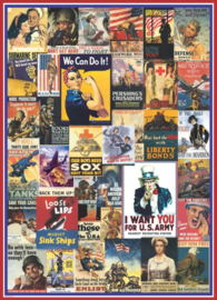 Eurographics 0937 - WWI & WWII Vintage Posters - 1000 stukjes
