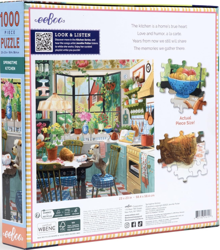 eeBoo - Springtime Kitchen - 1000 stukjes