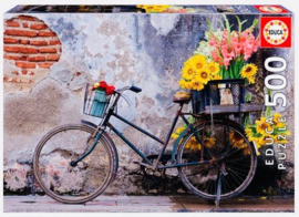 Educa - Bicycle with Flowers - 500 stukjes