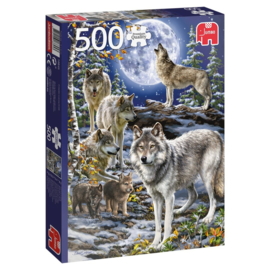 Jumbo - Wolf Pack in Winter - 500 stukjes