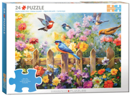 Eurographics 6017 - Playful Garden Birds - 24XXL stukjes