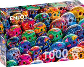 Enjoy 1464 - Colorful Skulls - 1000 stukjes