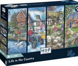 House of Puzzles - Life in the Country - 4x500 stukjes
