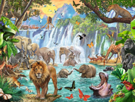 Ravensburger - Waterval in de Jungle - 1500 stukjes