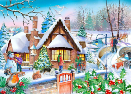 House of Puzzles - Snowy Cottage - 250XL stukjes 
