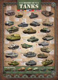 Eurographics 0381 History of Tanks - 1000 stukjes