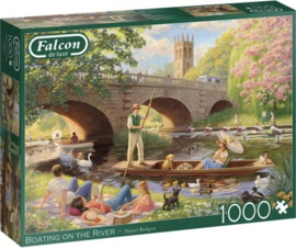 Falcon de Luxe 11348 - Boating on the River - 1000 stukjes