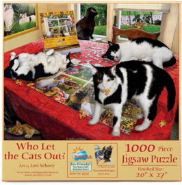 SunsOut 35151 - Who Let the Cats Out? - 1000 stukjes