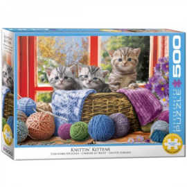 Eurographics 5500 - Knittin' Kittens - 500XL stukjes