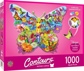 Master Pieces - Butterfly - 1000 stukjes  Vormpuzzel