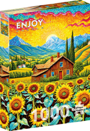 Enjoy 2145 - Sunflower House - 1000 stukjes
