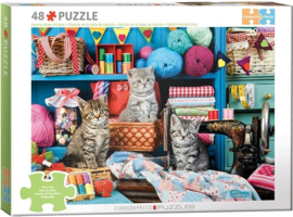 Eurographics 6020 - Sewing Room Kittens - 48XL stukjes