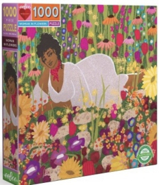 eeBoo - Woman in Flowers - 1000 stukjes