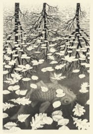 Puzzelman M.C. Escher - Drie Werelden - 1000 stukjes