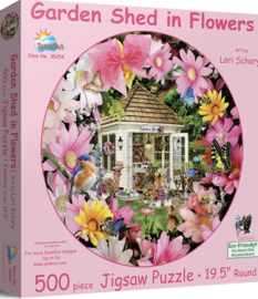 SunsOut 35254 - Garden Shed in Flower - 500 stukjes