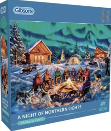 Gibsons 6407 - a Night of Northern Lights - 1000 stukjes