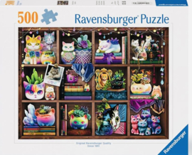 Ravensburger - Cubby Cats and Succulents - 500 stukjes