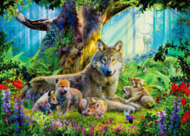 Ravensburger - Familie Wolf in het Bos - 1000 stukjes