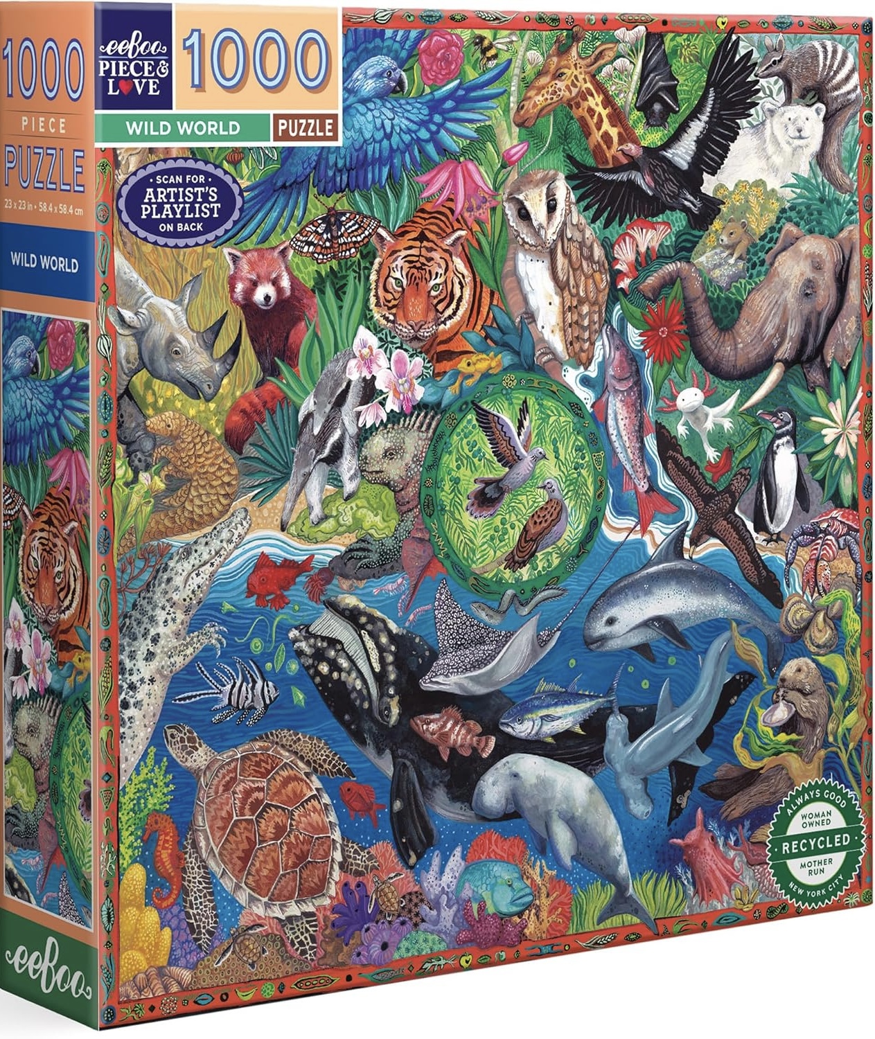 eeBoo - The Wild World - 1000 stukjes