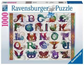 Ravensburger - Drakenalfabet - 1000 stukjes