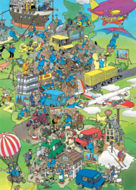 Jan van Haasteren - Oldtimers, Pakketstress - 1000 st. (Binnenkort Leverbaar)