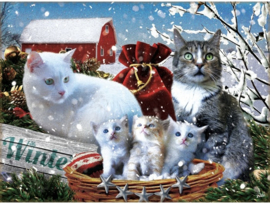 SunsOut 42227 - Winter Kitties - 300XL stukjes