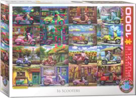 Eurographics 5916 - 16 Scooters - 1000 stukjes