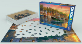 Eurographics 0969 - Harbor Sunset - 1000 stukjes