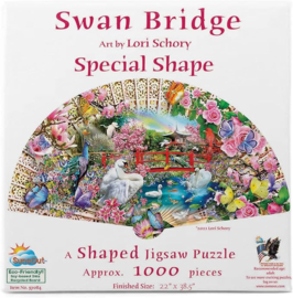 SunsOut 97084 - Swan Bridge - 1000 stukjes  Vormpuzzel