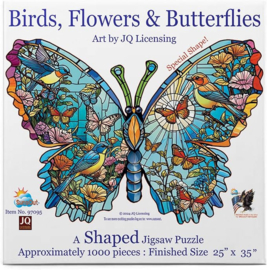 SunsOut 97095 - Birds, Flowers and Butterflies - 1000 st.  Vormpuzzel