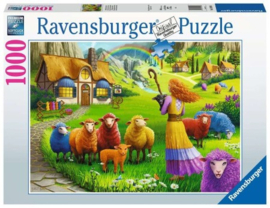 Ravensburger - De Kleurrijke Wolwinkel - 1000 stukjes