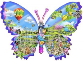 SunsOut 97062 - Garden Butterfly - 1000 stukjes  Vormpuzzel