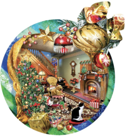 SunsOut 95028 - Fireside Ornament - 750 stukjes  Vormpuzzels