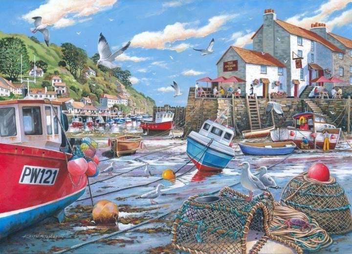 House of Puzzles - Days at the Dock - 4x500:stukjes